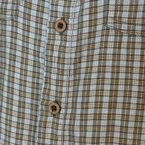 Tea Collection Boys Cotton Plaid Button Down size 4C - Picture 4 of 7